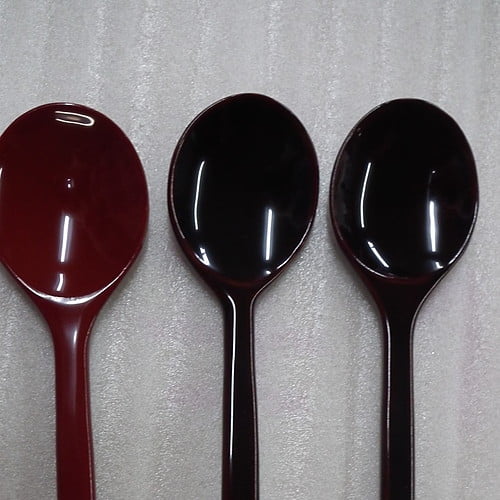 欠け剥がれなど修復～全体漆塗り後